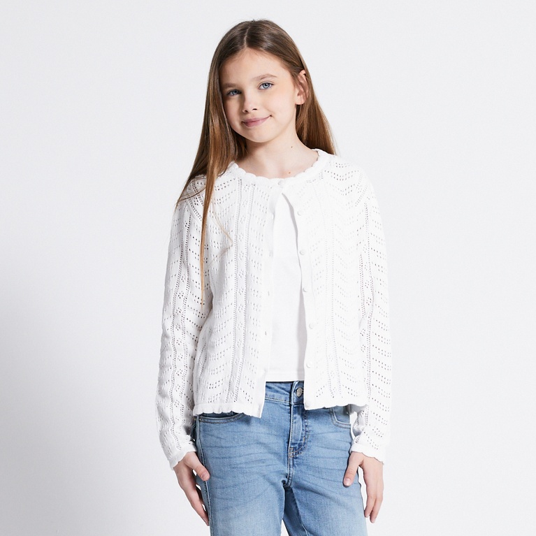 Crochet knit cardigan "Vidia star"